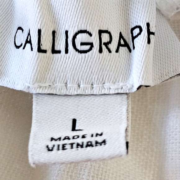 Aqua Women’s Linen Blend Off The Shoulder White Top - Size Large NWT - Picture 12 of 12